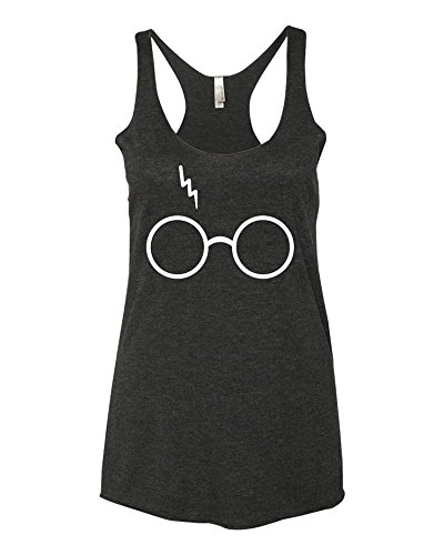 Wild Bobby Harry Potter Glasses Scar Premium Tri-Blend Racerback Women's Tank Top
