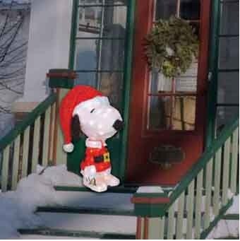 Lighted 3D Snoopy Christmas Decoration Indoor/Outdoor