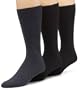 IZOD Men's Diamond, Heather & Flat Knit Dress Sock 3-Pack,Navy,One Size (Sock size 10-13/Shoe Size 6-12.5)