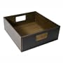 Richards Homewares 97138 Faux Leather Media Box in Chocolate Brown by Richards Homewares