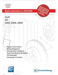 Book: Audi Q7 2007, 2008, 2009: Repair Manual on DVD-ROM (Windows 2000/XP) - Bentley Publishers