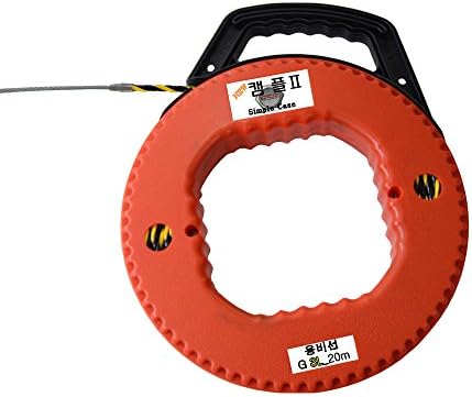 Electrical Fish Tape Set Wire Puller, PVC Material with Durable Handler, 3 wires, 20 M