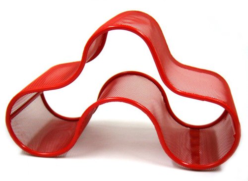 Kimco SomerSault 3-Bottle Wine Rack, Red