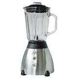 Sunpentown Stainless Steel Blender with Round Glass Jar