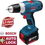Bosch GSR 14,4 V-Li Akku-Bohrschrauber inkl. 2 Akkus Akku-Bohrschrauber [mit Ladegerät und Koffer ]