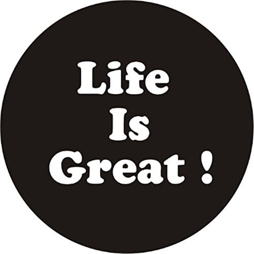Car Lovers Life is Great Universal Jeep Cherokee Wrangler Black Spare Tire Cover 32 inch