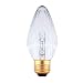 Bulbrite 25F15CL 25W Fiesta Style Chandelier Bulb, Medium Base, Clear