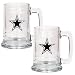 Dallas Cowboys Set of 2 Beer Glass Tankard Mugs