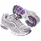 Saucony Women's ProGrid Triumph 6 Running Shoe,Silver/Purple,5.5 M