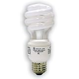 GE 16460 13 Watt Energy Smart Soft White Spiral T3 Light Bulb, 3-Pack