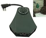 3-Outlet Mechanical Automatic Photocell Christmas Light Timer