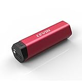 LEVIN 5000mAh Mini モバイルバッテリー 急速充電対応 スマホ充電器 iPhone/iPad/Androidスマホ タブレット対応 (レッド)