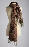 New 100% Pashmina Paisley Wrap Neck Scarf Shawl by Mystic Clothing