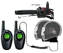 Comtech 5Km Cobra MT600 Motorbike Motorcycle 2 Two Way Radio Intercom Kit + CM-110CF Close Face Helmet Headsets