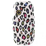 Hard Snap-on Sleeve Plastic RUBBERIZED With COLORED LEOPARD Design Shield F ....