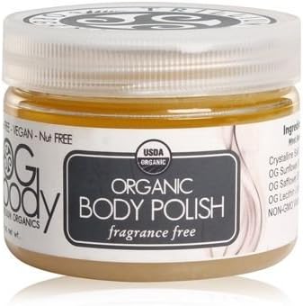 Trillium Unscented Body Polish - Welcoming Fragrance Free - Sensitive Skin - Natural Salt Scrub - 24 Oz