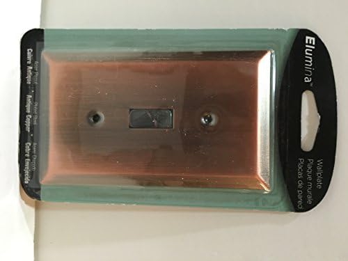 Elumina Traditional Steel Wall Plate, Antique Copper