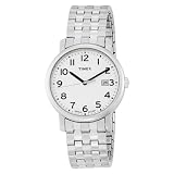 Timex Men's T2M655 Silver-Tone Analog Expansion Band Stainless Steel Bracelet Watch