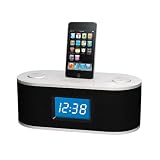 Ottavo OT1010 M Speaker Docking Station with FM Radio Alarm Clock for All Generation iPods w remote control 24H Military Time Display Electronics clock radio