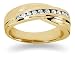 0.24 ctw. Men's Round Diamond Wedding Band in 14K Yellow Gold