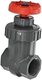 Spears PVC Gate Valve, Non-Rising Stem, Buna-N O-Ring, NPT Female