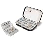 Okuma Traditional Black Aluminum 6 Window Fly Box with Hooks