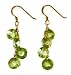 Lucas Jack Gold Vermeil Cascade Earrings in Peridot Cubic Zirconia