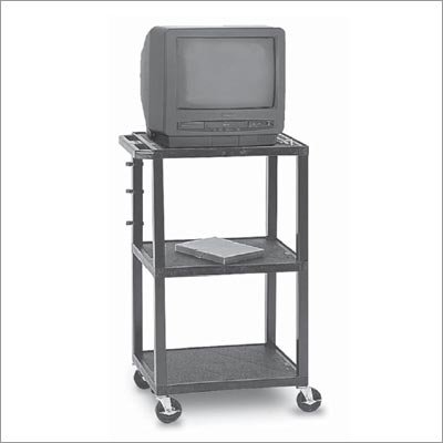 Peerless Adjustable Height Multi-Purpose Cart JCT-P1642E - Cart for TV - steel - black - screen size: up to 20