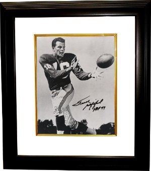 Frank Gifford Signed New York Giants 8x10 Photo HOF77 Custom Framed