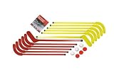 Set of 10 - Cosom Beginner Saf-T-Play Hockey Replacement Sticks - Yellow