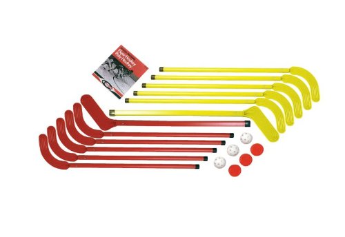 Buy Set of 24 - Cosom® Beginner Saf-T-Play Hockey Replacement Sticks - Red by Sportime