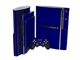 PlayStation 3 Skin (PS3) - NEW - COBALT BLUE system skins faceplate decal mod