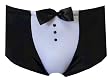 Hustler Fundies Black Tie Tuxedo Briefs for men