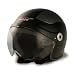 VCAN Milano Black Large European Styled Scooter Helmet