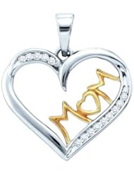 0.15CTW DIAMOND MOM PENDANT