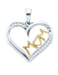 0.15CTW DIAMOND MOM PENDANT