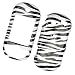 Pantech Matrix Pro C820 AT&T Snap On Protector Hard Case Image Cover "Zebra Pattern" Design
