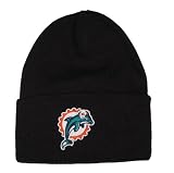 NFL Beanie Miami Dolphins - Cuff Black