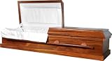 8801 - Solid Poplar Jewish Casket <br>White Simple Interior