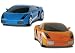 Scalextric C3130 1:32 Scale Lamborghini Gallardo Super Resistant Car (Twin Pack, Orange/ Blue)
