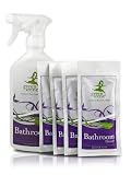 Green Irene Bathroom Cleaner - 16 Oz Spray Bottle with 4 Refill Packets