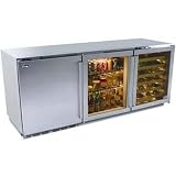 Perlick Built In Double Refrigerator And Wine Reserve With Integrated Door And Overlay Glass Door (x 2) (Requires Custom Panels)
