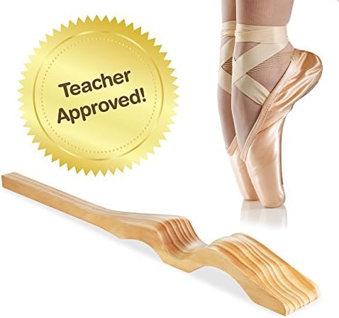 DANCE FOOT STRETCHER HANDMADE Wooden For Ballet Dancers Arch Support - FREE STRETCH BAND, CARRY POUCH, Instructions - Gifts For Teachers Teens