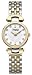 Caravelle 45P101 Ladies' Silver-White Circular Face, Classic Two-Tone Bracelet Watch