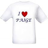 I LOVE PAIGE - Name-series - White T-shirt
