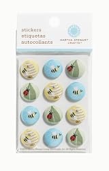 Martha Stewart Crafts Fabric Brads, Ladybug & Bees