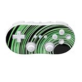 Circulitis Black Design Nintendo Wii Classic Controller Protector Skin Decal Sticker