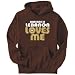Hoodie Mens Brown 