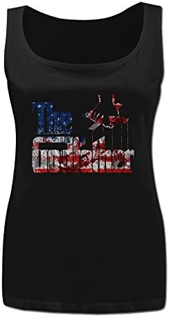 ThaiJi Women's The Godfather National Flag Logo Tank Top Tank Vest Jersey Tank Top M Black