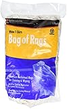 Buffalo Industries (10521) White Recycled T-Shirt Cloth Rags - 1 lb. bag